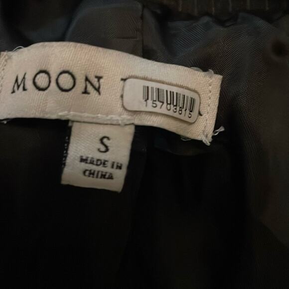 Anthropologie Moon River Gray Striped Blazer Small Retails $168 - Picture 4 of 9